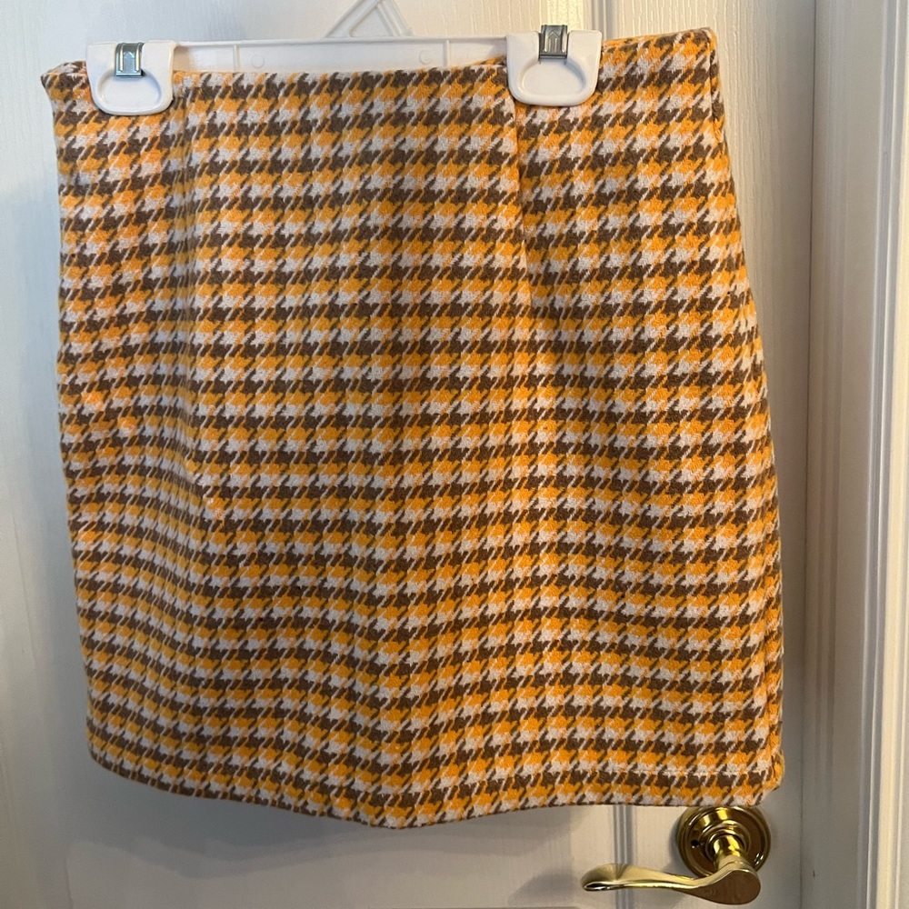 Houndstooth blazer and skirt